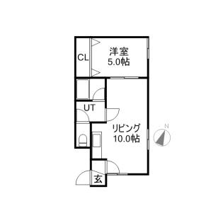 LOUEST円山(1LDK/2階)の間取り写真