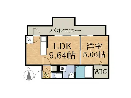 MODENA表参道(1LDK/4階)の間取り写真