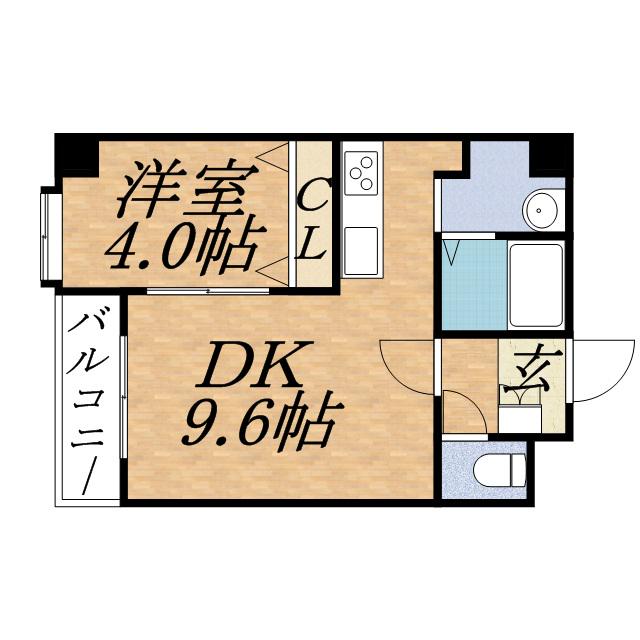 ノヴァ裏参道(1LDK/2階)の間取り写真