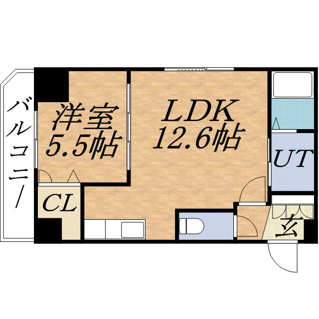 HYDE PARK(1LDK/10階)の間取り写真