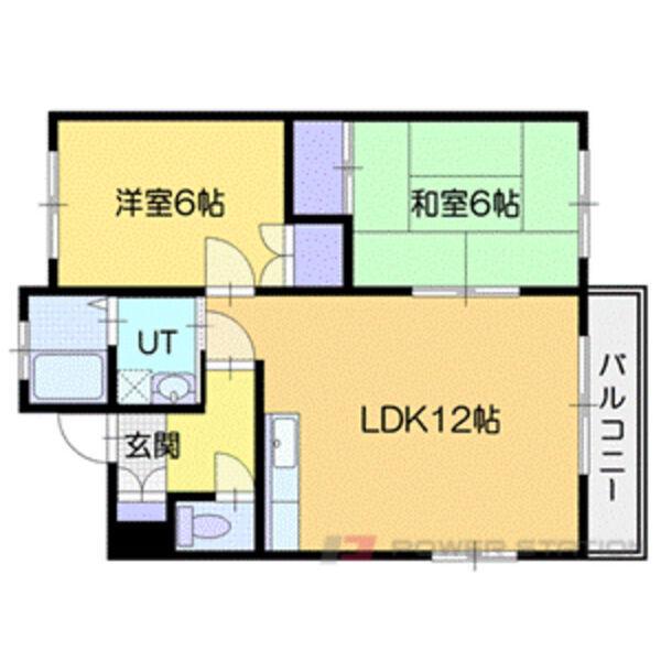 アメニティ2.1(2LDK/1階)の間取り写真