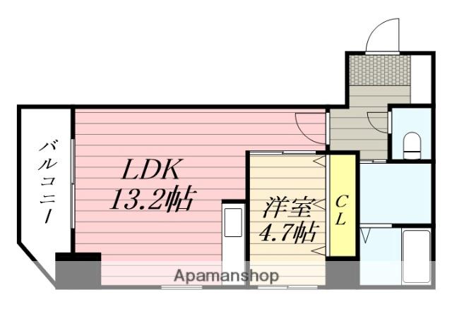 HF東札幌レジデンス(1LDK/7階)の間取り写真