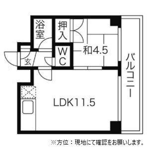 エヌアイマンション(1LDK/3階)の間取り写真