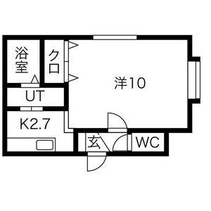 インセンスリヴァー04(1K/2階)の間取り写真