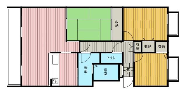 ライオンズステーションプラザ新札幌(3LDK/6階)の間取り写真