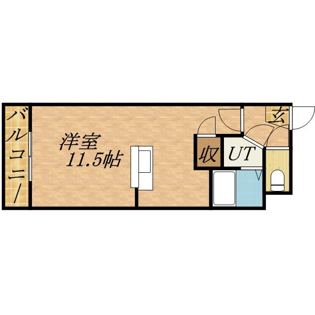 アムール文京台(1K/1階)の間取り写真