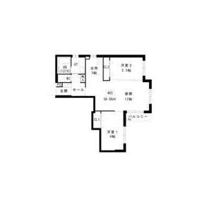 ノヴァ本郷ST(2LDK/4階)の間取り写真