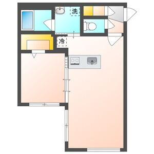カレラ学園前(1LDK/4階)の間取り写真