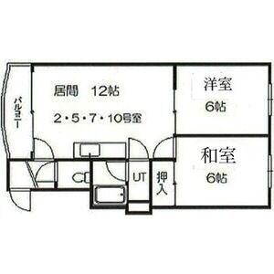 ハイムプロティア(2LDK/4階)の間取り写真