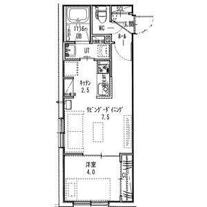 F-WORKS南郷(1LDK/3階)の間取り写真