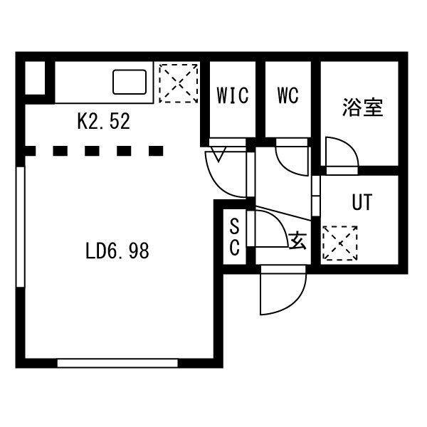シュナクランツ(1K/3階)の間取り写真