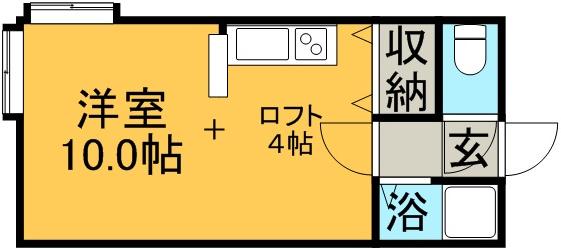 サンコート新札幌(ワンルーム/3階)の間取り写真
