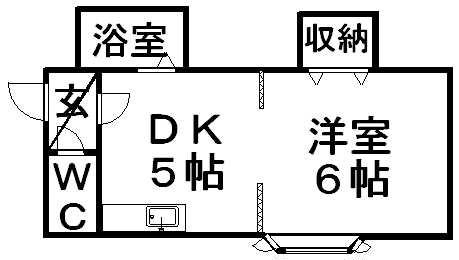 マイコート南郷ST(1DK/4階)の間取り写真