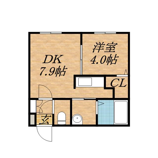 ガレリアN13(1DK/4階)の間取り写真