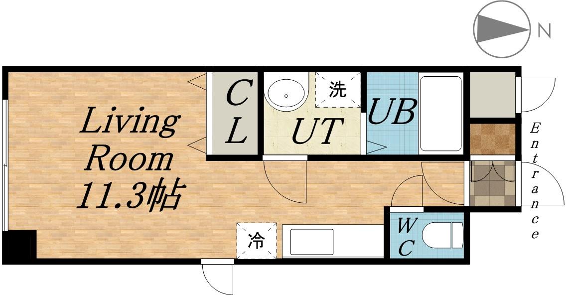 第6松屋ビル(1K/10階)の間取り写真