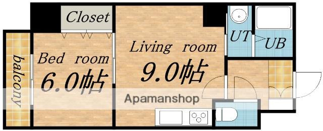 Jビル(1LDK/5階)の間取り写真