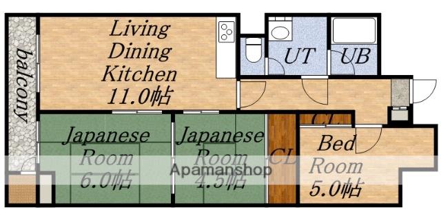 チュリス札幌第2(3LDK/6階)の間取り写真