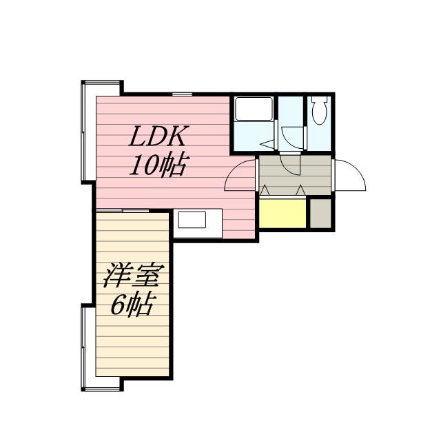 ソニア316(1LDK/2階)の間取り写真