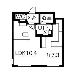 レブニーズ ザ・レジデンス N21(1LDK/5階)の間取り写真