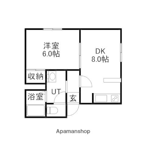 パークシティ18B棟(1LDK/3階)の間取り写真