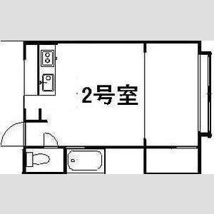 佐久間ハイム(1LDK/3階)の間取り写真