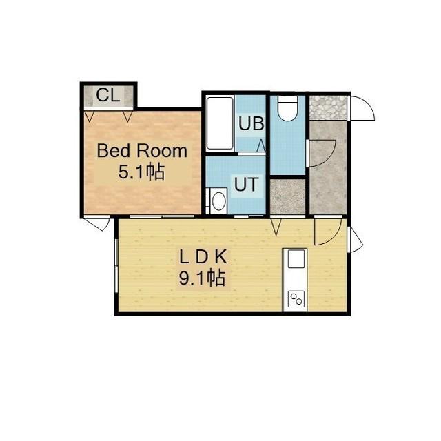 マイスター渋谷マンション(1LDK/3階)の間取り写真