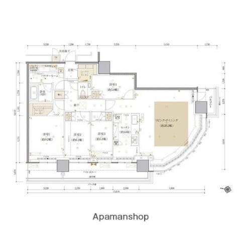 ONE札幌ステーションタワー(4LDK/48階)の間取り写真