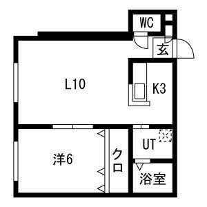 グランメゾン287(1LDK/2階)の間取り写真