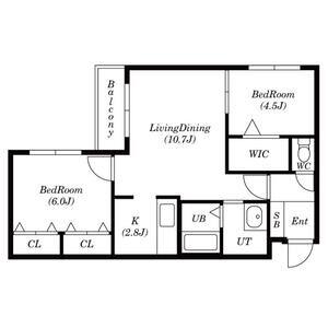 SEVENTH COURT MOTOMACHI セブンスコート(2LDK/3階)の間取り写真