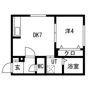 ラグナベルデ美園(1LDK/3階)の間取り写真