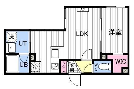 ASTER S14(1LDK/4階)の間取り写真