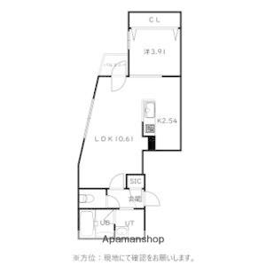 CITY SQUARE菊水(1LDK/4階)の間取り写真