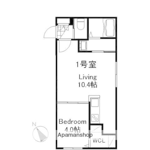 プレスタ北39西5MS(1LDK/3階)の間取り写真