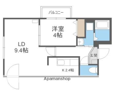 EXCEL CORE(1LDK/1階)の間取り写真