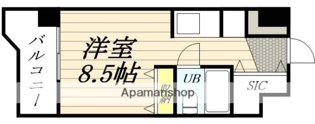 ラ・パルフェ・ド札幌(ワンルーム/2階)の間取り写真