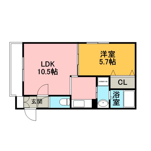 グランメール康友館(1LDK/1階)の間取り写真