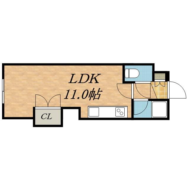 SAY45(ワンルーム/3階)の間取り写真