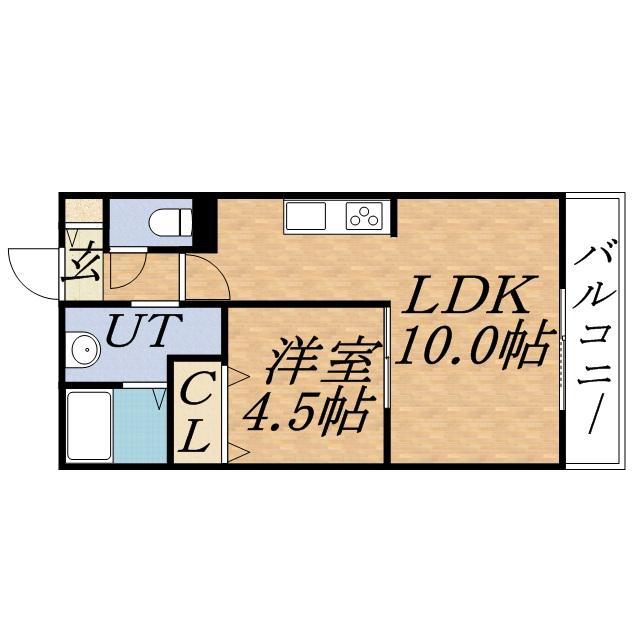 JP NOIE 円山表参道(1LDK/12階)の間取り写真