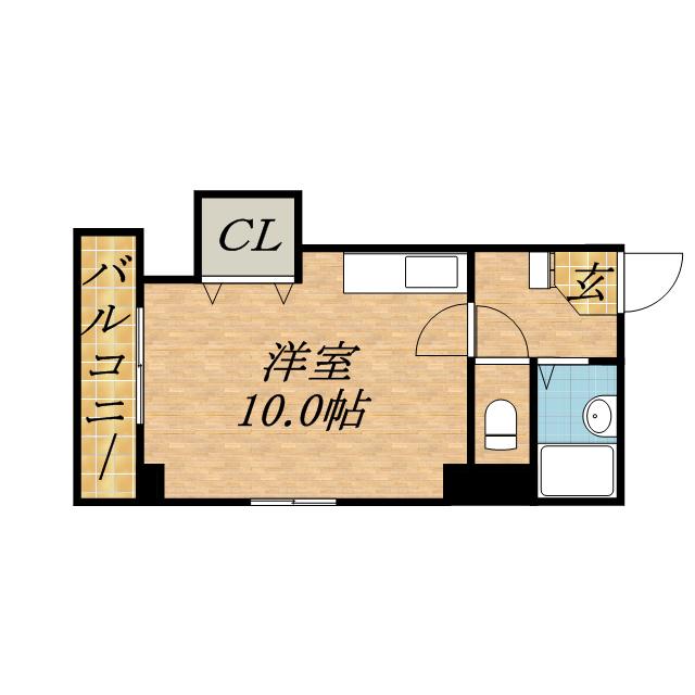 メゾン・ド・エレ(ワンルーム/2階)の間取り写真