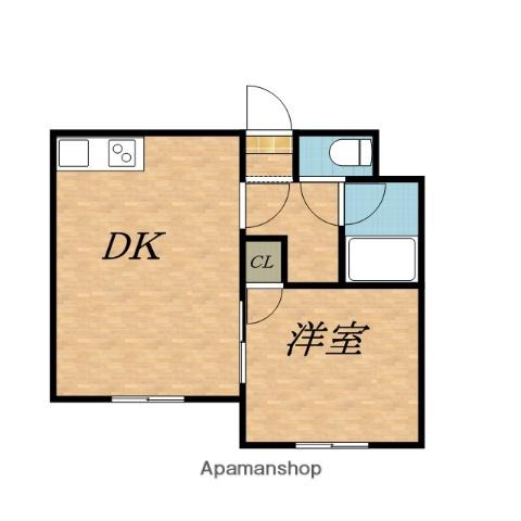 メゾンロベ36(1DK/3階)の間取り写真