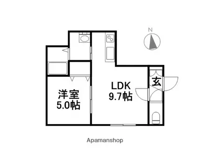 アークタウン麻生東Ⅲ(1LDK/2階)の間取り写真