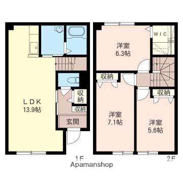 シャーメゾングランディー(3LDK)の間取り写真