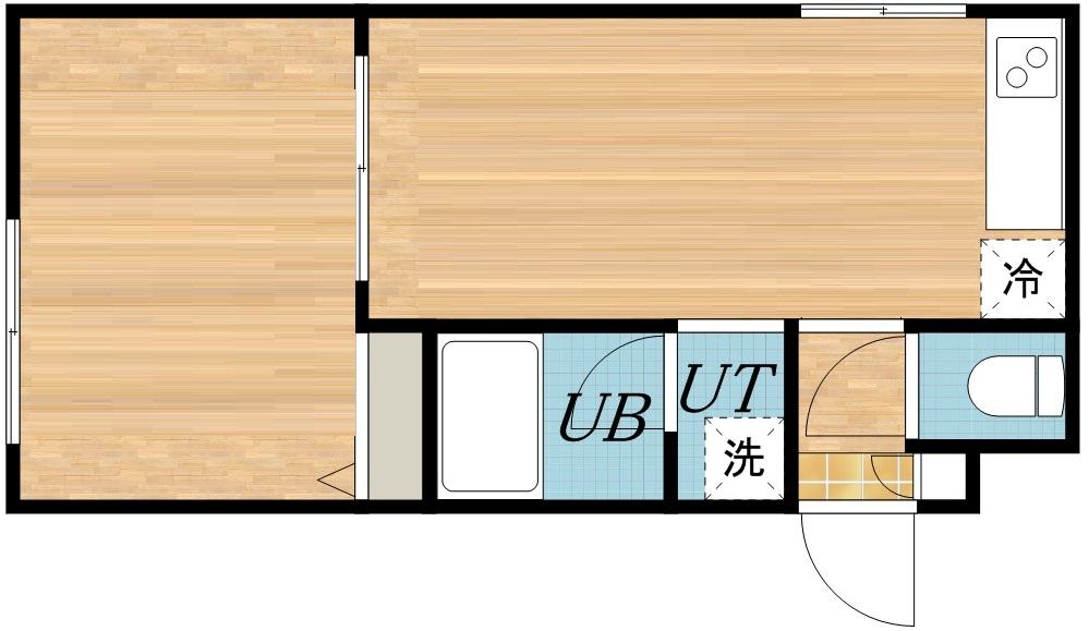 アーバンテラス北26条2(1DK/3階)の間取り写真