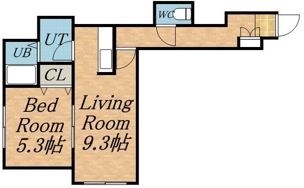 S・NBOX(1LDK/3階)の間取り写真