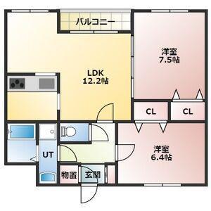 ファーストステージN16(2LDK/4階)の間取り写真