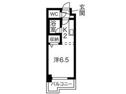 KWビル壱番館(1K/3階)の間取り写真