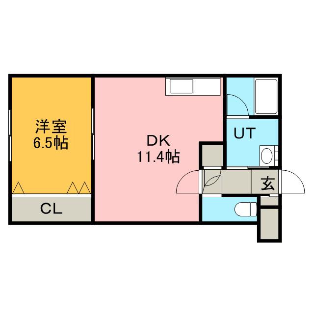 ステイブル(1LDK/2階)の間取り写真
