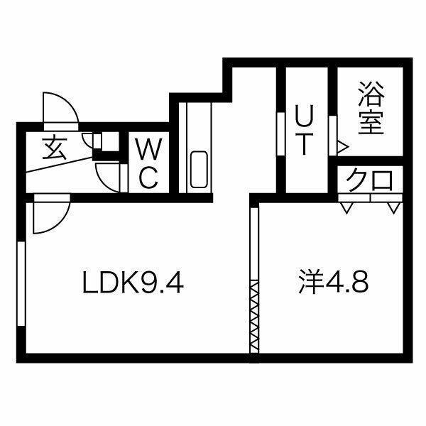 DESIGN CUBE(1LDK/2階)の間取り写真