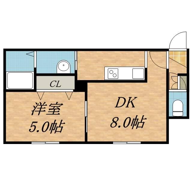 エビスパレス30A(1LDK/1階)の間取り写真