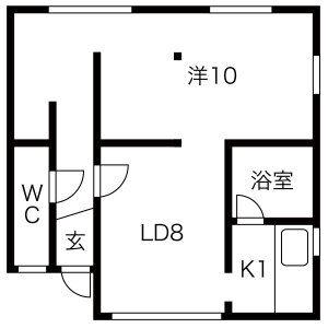 BURIN43(1LDK/2階)の間取り写真